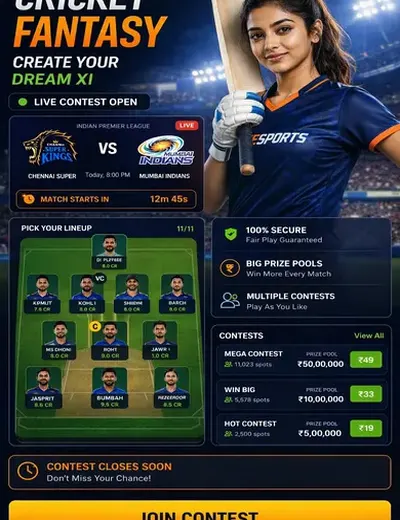 Comeappguru (come com) fantasy cricket & matchday visual 3